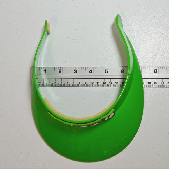 Vintage Plastic Visor Hat Looney Tunes Marvin the Martian Six Flags Green Y2K - Picture 12 of 12